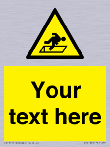 Custom Warning Hatch Sign